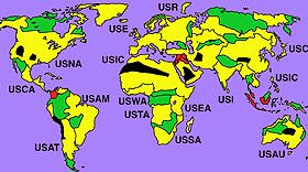 Weltkarte 2100